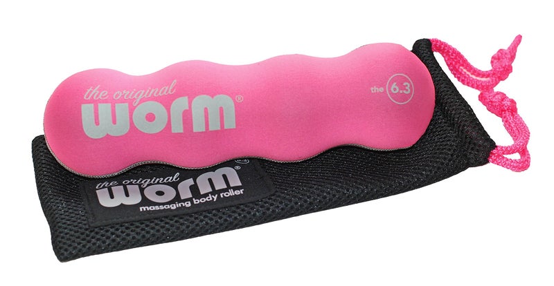 The Original Worm 6.3-Portable Massage Muscle Roller-Pink Small - Image 1